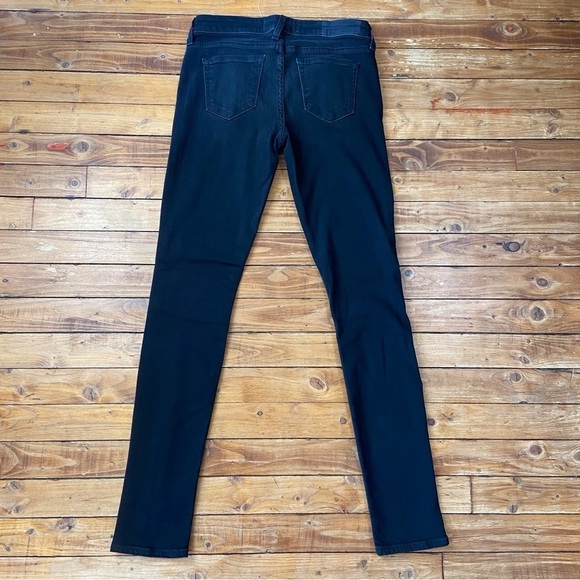TEXTILE Elizabeth and James black jeans Tommy low rise skinny leather knees 26 - Picture 3 of 15